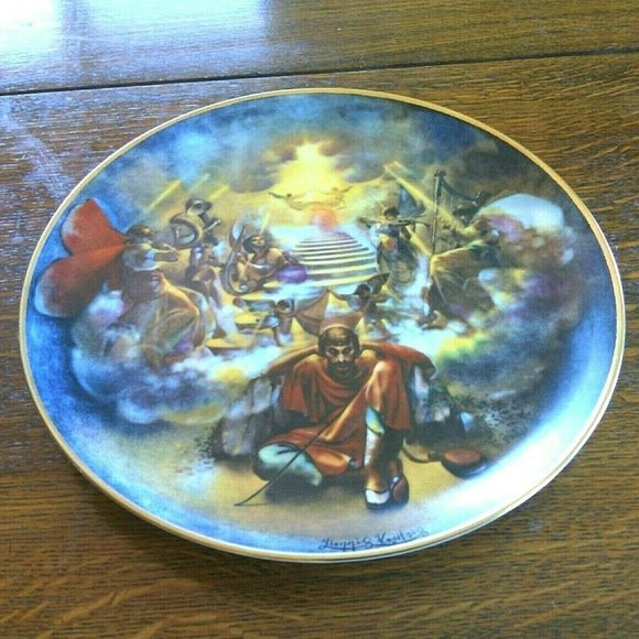 Display Plate The Creation Jacob's Ladder Yiannis Koutsis Bible Royal Cornwall - Picture 9 of 16